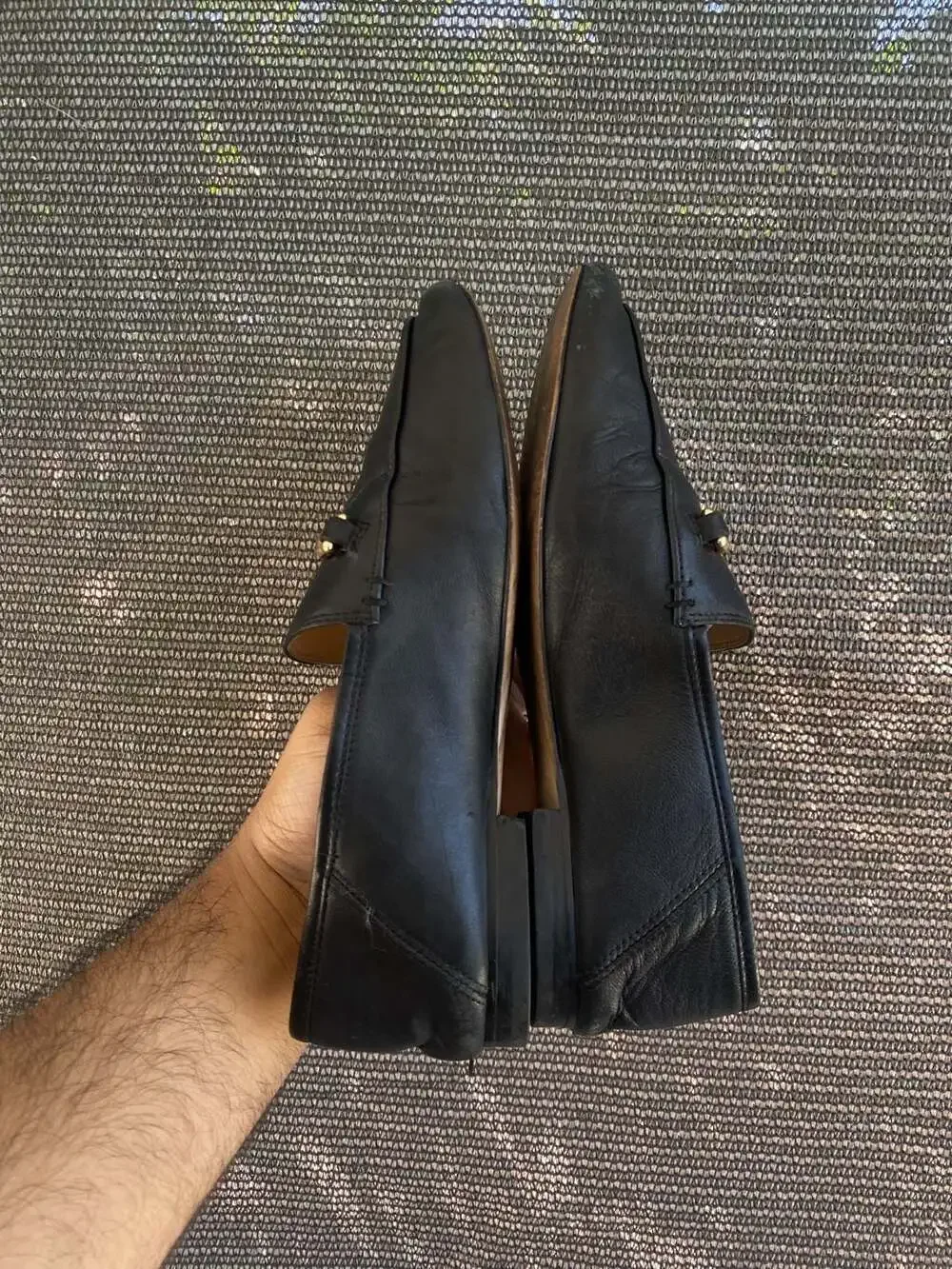 Coach Haley Leather Loafers, Black Grained Leather - Picture 4 of 6